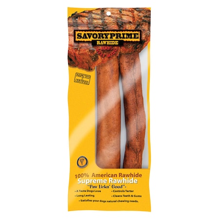 Savory Prime Savory Prime Medium Adult Rawhide Bone Beef 10 in. L 2 pk 22260